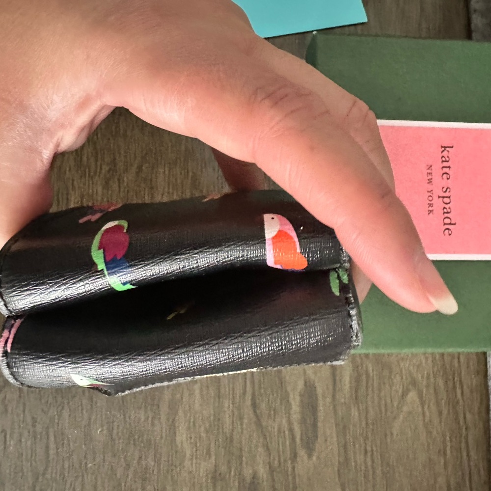 Kate Spade Sylvia Flock Party Small Trifold Wallet - Picture 8 of 8